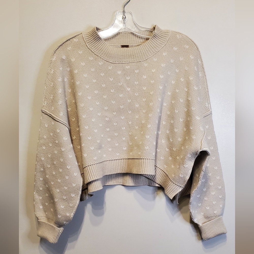 9. NWOT - Free People Easy Street Cropped Pullover Sweater - Picture 5 of 11